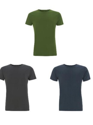 3-pack T-shirt bamboe, groen mix - CONTINENTAL CLOTHING