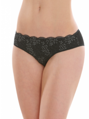 Slipje bio katoen, kantlaagje zwart - COMAZO