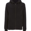 Fairtrade hoodievest bio katoen Continental - zwart