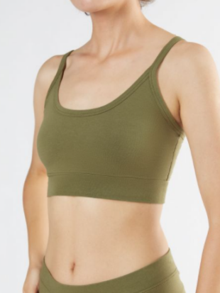 Behatopje bio katoen, olijfgroen - ALBERO NATUR