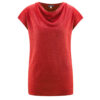 Shirt linnen Living Crafts - watervalkraag rood