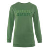 Damessweater bio katoen Living Crafts - nature groen 2