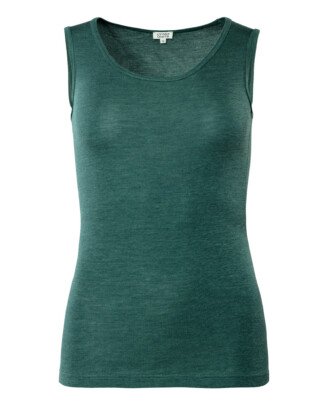 Topje bio wol/bio katoen, salie melange - LIVING CRAFTS