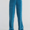 Loungepants bio velours Albero - zeeblauw