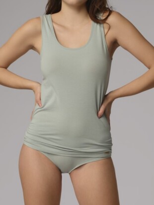 Hemdje bio katoen, salie - COMAZO