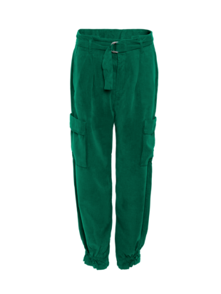 Broek tencel, grote zakken donkergroen - LIVING CRAFTS