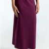 Lange rok bio katoen Leela Cotton - aubergine