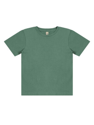 Kindershirt bio katoen basic, saliegroen - EARTH POSITIVE