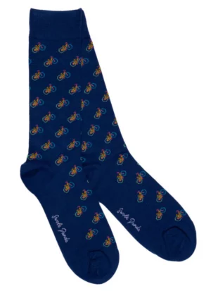 Sokken bamboe, fietsen blauw - SWOLE PANDA