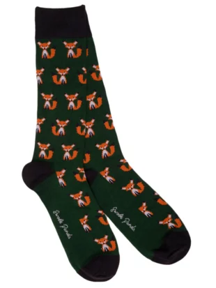 Sokken bamboe, vossen groen - SWOLE PANDA