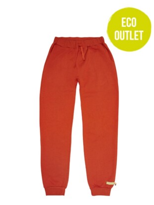 Sweatpants bio katoen, terracotta - LOUD & PROUD