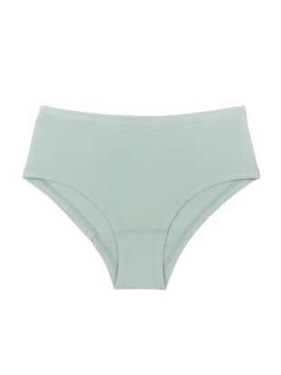 Meisjesheupslip bio katoen, saliegroen - LEELA COTTON