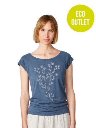 Shirt bamboe, zeevenkel denim blue - PAALA