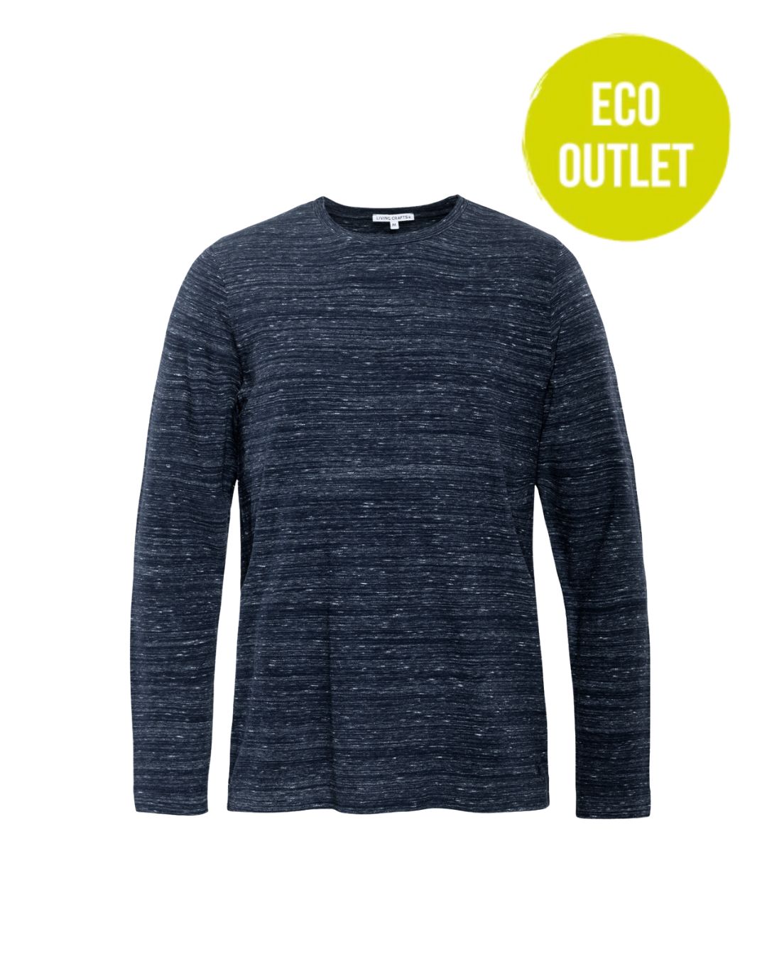 Herenshirt bio katoen lange mouw, blauw sky - LIVING CRAFTS