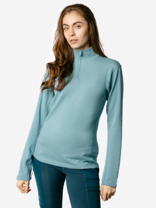 Damesshirt modalmix, aqua - LIVING CRAFTS