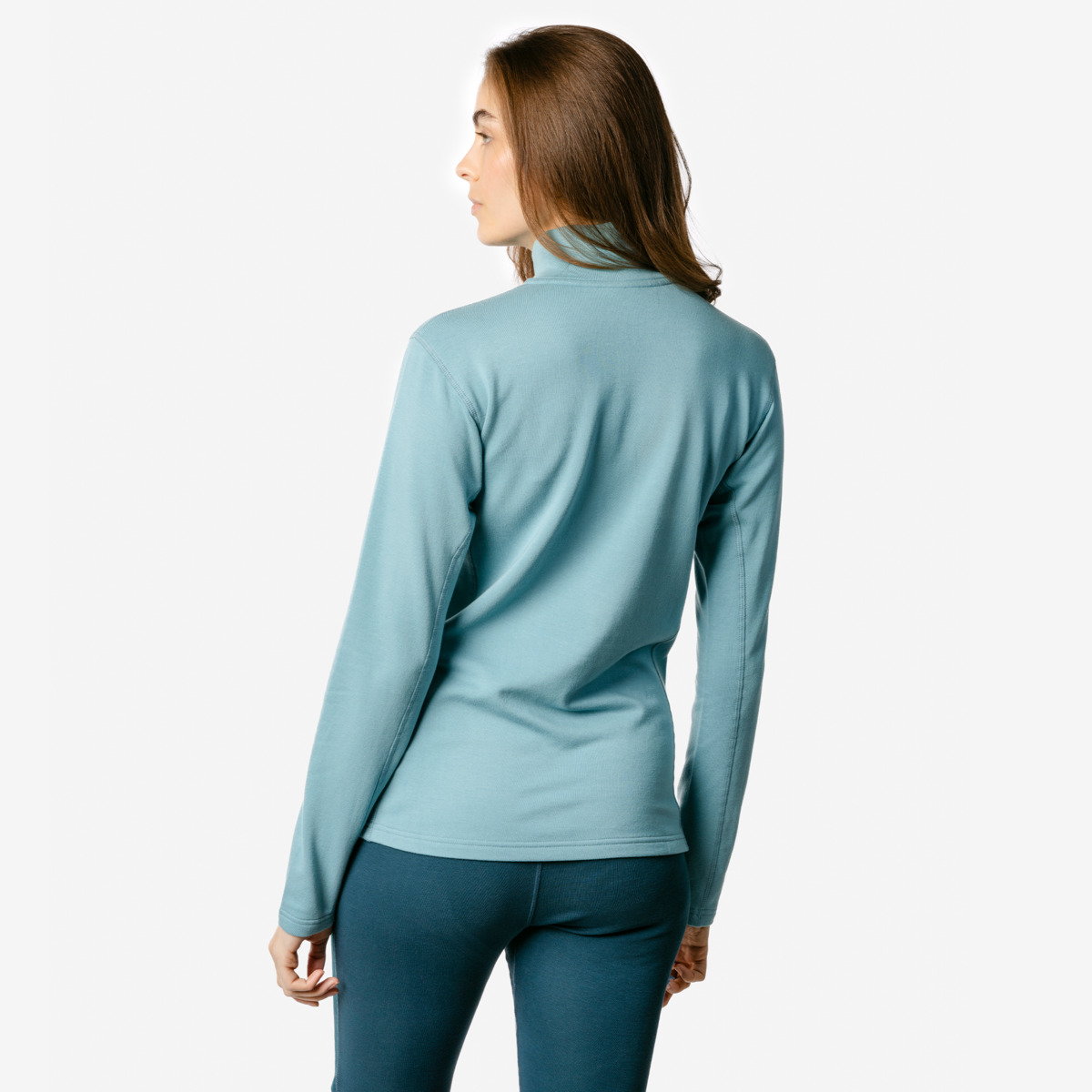 Damesshirt modalmix, aqua - LIVING CRAFTS