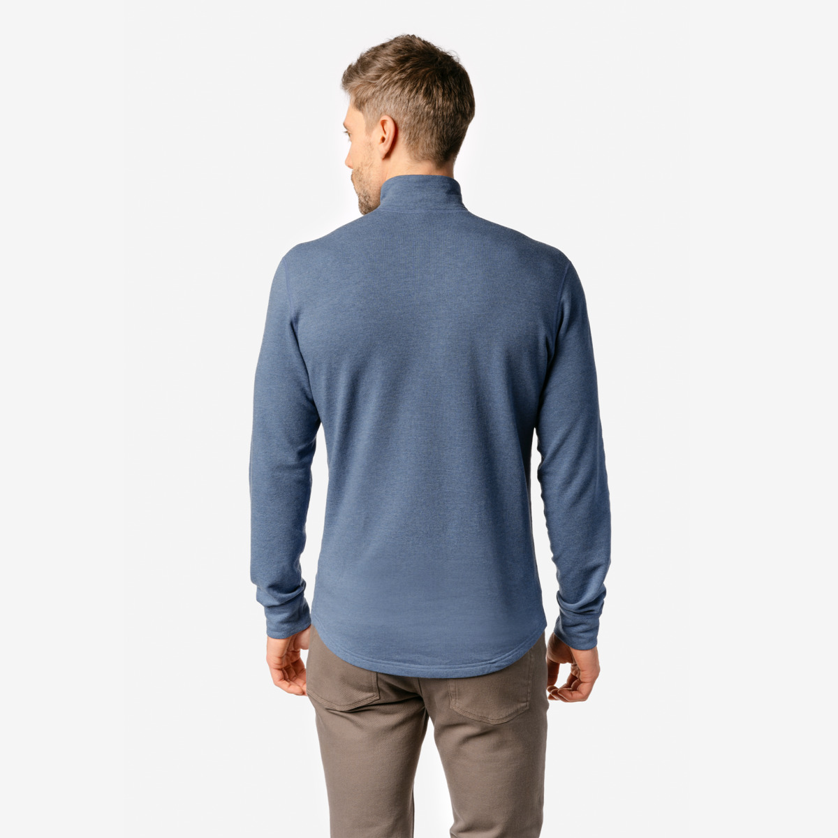 Herenshirt modalmix, denim blue - LIVING CRAFTS