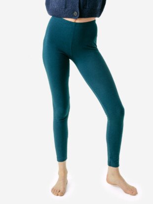 Legging bio katoen, petrol - LIVING CRAFTS