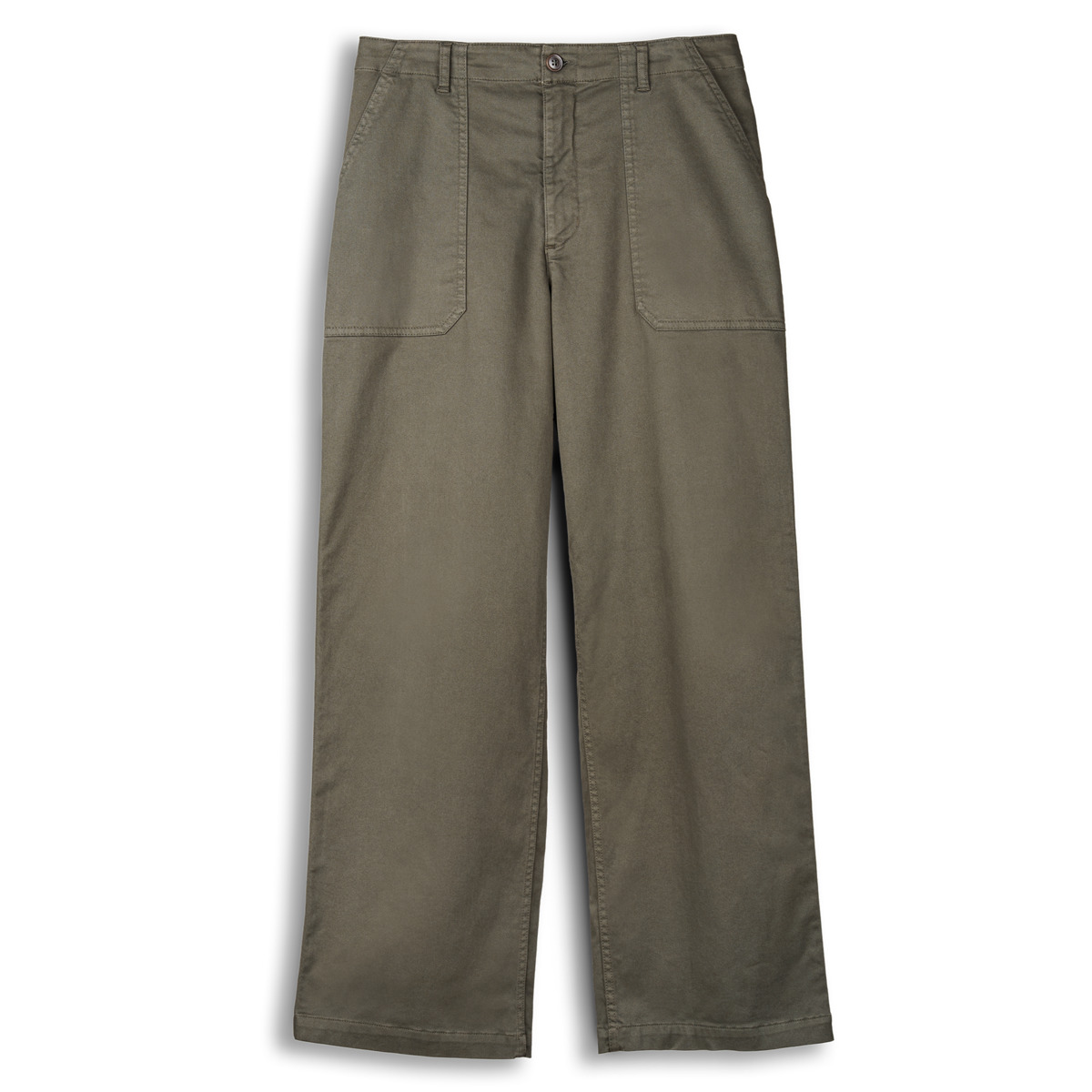 Broek bio katoen, kakigroen - LIVING CRAFTS