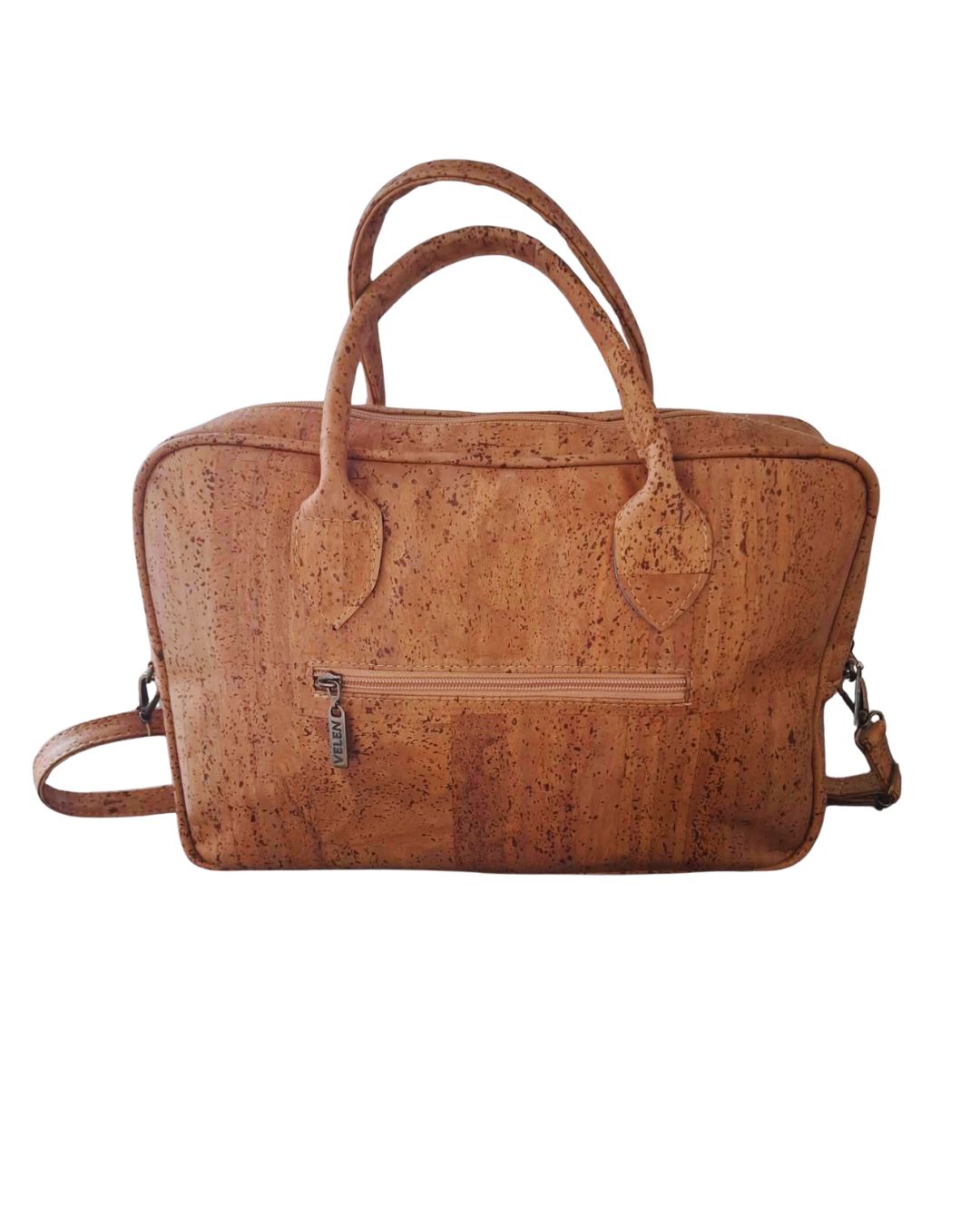Vegan laptoptas kurk, Bo lichtbruin - VELEN
