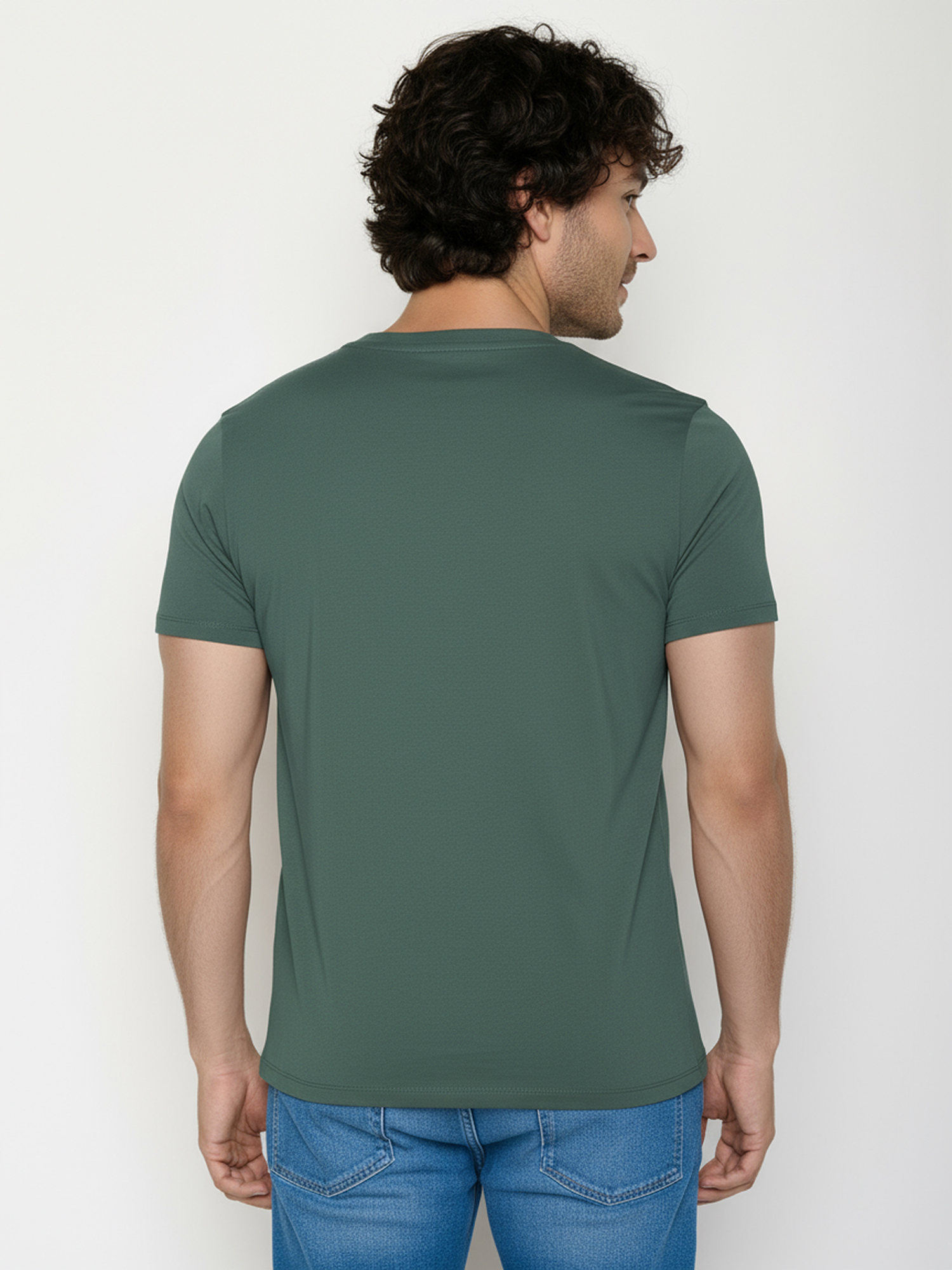 T-shirt bio katoen, go wild groen - GREENBOMB