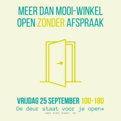 Winkel open zonder afspraak (Geel-Zammel)